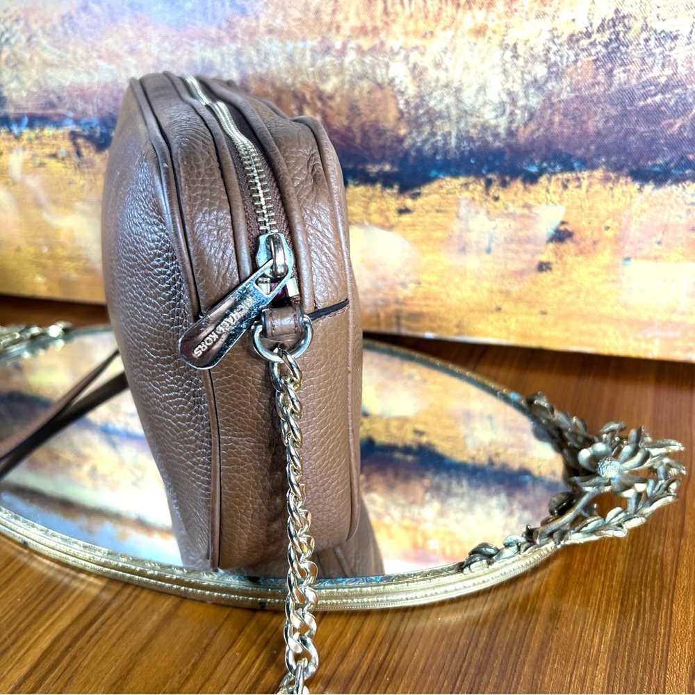 Michael Kors Jet Set Camera Crossbody Bag Brown Great Condition - Picture 4 of 13